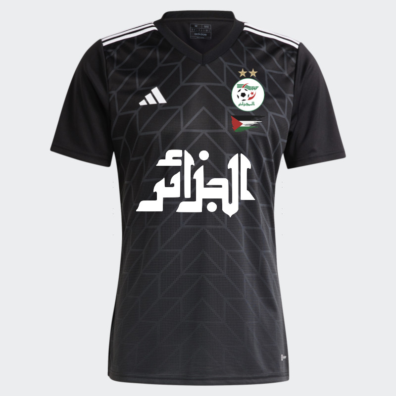 UNITIF Maillot Algerie Football pour Supporter 100% Authentique - Algerie,  Maillot, Palestine, Alger (Noir, XS) : : Mode